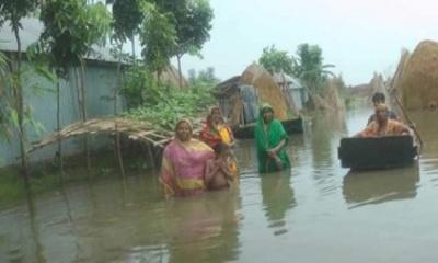 পদ্মায় পানি বৃদ্ধি, দৌলতপুরের ১৭ গ্রাম প্লাবিত