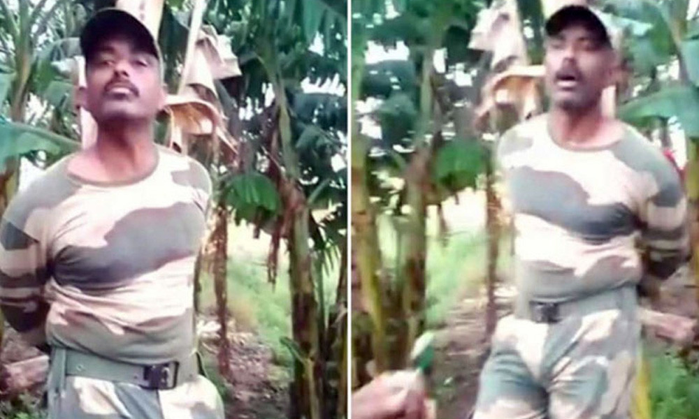 বিএসএফ সদস্যকে গণধোলাই, কলাগাছে বেঁধে রাখল জনতা