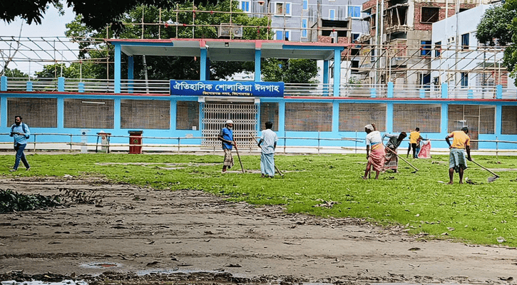 ঈদ জামাতের জন্য প্রস্তুত শোলাকিয়া, সর্বোচ্চ অগ্রাধিকার নিরাপত্তায়