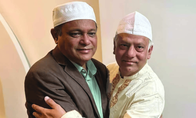 লন্ডনে ঈদের জামাতে প্রকাশ্যে দেখা গেল হাছান মাহমুদকে