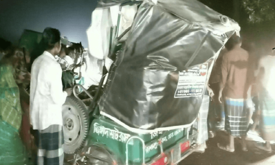 শেরপুরে পাথরভর্তি ড্রামট্রাকের সঙ্গে সংঘর্ষে অটোরিকশাচালক নিহত