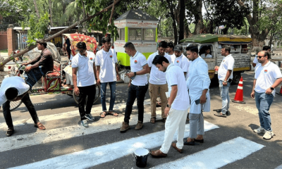 ঢাবিতে যানজট ও দুর্ঘটনা রোধে মাঠে ছাত্রদল নেতাকর্মীরা