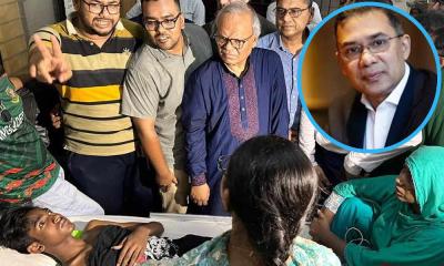 হাসপাতালে ‘বিষপান করা’ সেই ৪ জুলাই যোদ্ধার পাশে তারেক রহমান