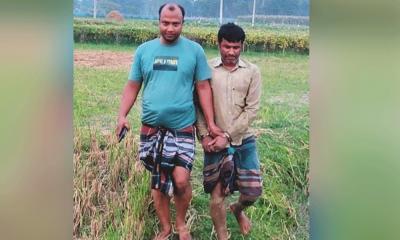 কৃষক সেজে ধানখেত থেকে সাজাপ্রাপ্ত আসামি ধরল পুলিশ