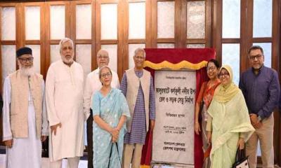 কালুরঘাট সেতুর ভিত্তিপ্রস্তর স্থাপন করলেন প্রধান উপদেষ্টা