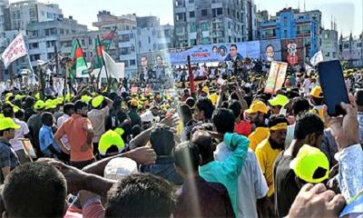 রংপুরের বিএনপি নেতাকর্মীদের ঢল সতর্ক অবস্থানে আইন শৃঙ্খলারক্ষাকারী বাহিনী