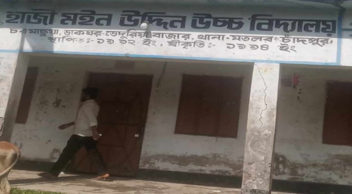 মতলব উওরের হাজী মইন উদদীন উচ্চ বিদ্যালয়ের প্রধান শিক্ষক সাময়িক বরখাস্ত