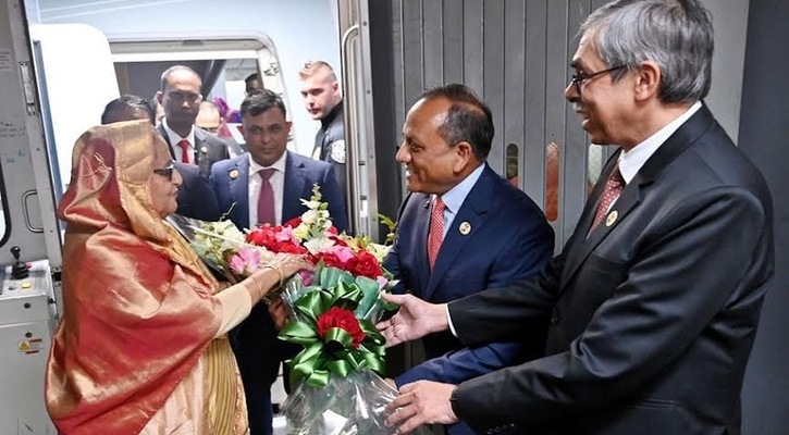 নিউইয়র্ক পৌঁছেছেন প্রধানমন্ত্রী শেখ হাসিনা