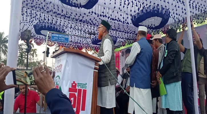 মোরেলগঞ্জে জামায়াত ইসলামীর আয়োজনে দাঁড়িপাল্লার সমর্থনে নির্বাচনী জনসভা