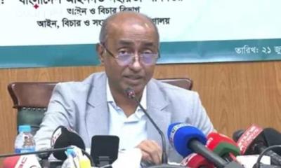 এক বছরে বিচারাধীন মামলা ২০ লাখে নামানোর আশা আইনমন্ত্রীর