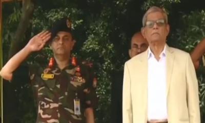 বঙ্গভবনে রাষ্ট্রপতি মির্জা ফখরুল, গার্ড অব অনার