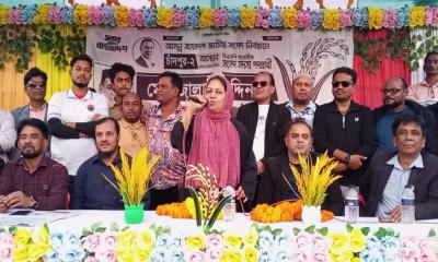 মেহরনে ধানের শীষে ভোট চাইলেন ইঞ্জিনিয়ার শাহনাজ শারমিন