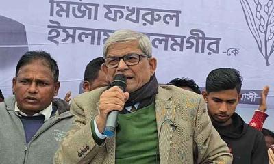 স্বাধীনতাবিরোধীদের হাতে দেশ নিরাপদ নয় : মির্জা ফখরুল