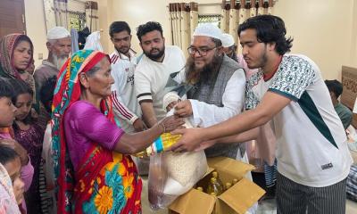 ভেদরগঞ্জে ৪০০ পরিবারের মাঝে ইফতারসামগ্রী বিতরণ