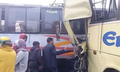 সিলেটে তিন বাসের মুখোমুখি সংঘর্ষ, নিহত ২