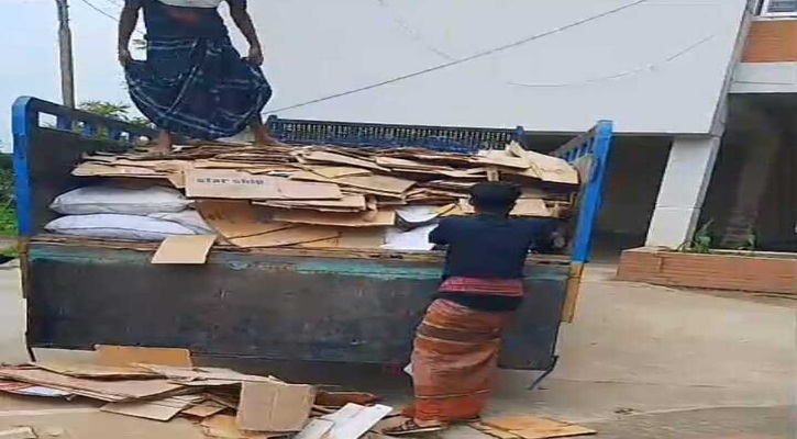 শায়েস্তাগঞ্জে চেকপোস্টে ১৪০০ কেজি ভারতীয় ফুসকা জব্দ, আটক ৪