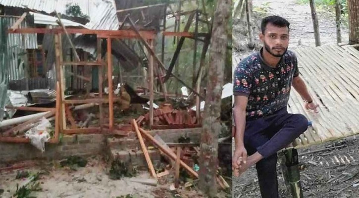 শরীয়তপুরে বোমা বানাতে গিয়ে বিস্ফোরণ,উড়ে গেছে ঘরের চাল, নিহত- ১,আহত -৪