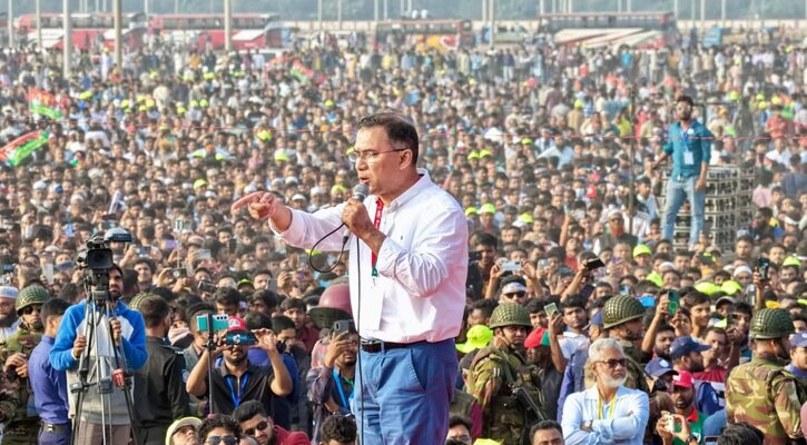 সিরাজগঞ্জের জনসভায় কঠোর বার্তা দিলেন তারেক রহমান